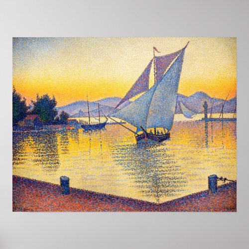 Paul Signac _ The Port at Sunset Opus 236 Poster