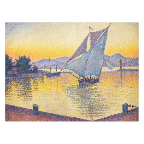 Paul Signac _ The Port at Sunset Opus 236 Tablecloth