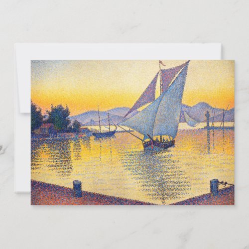 Paul Signac _ The Port at Sunset Opus 236 Thank You Card