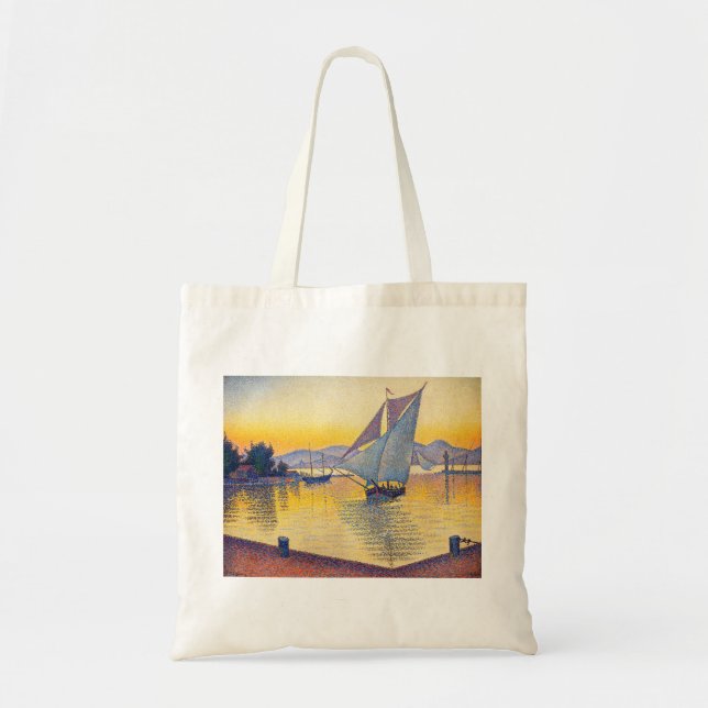 Paul Signac - The Port at Sunset, Opus 236 Tote Bag (Front)