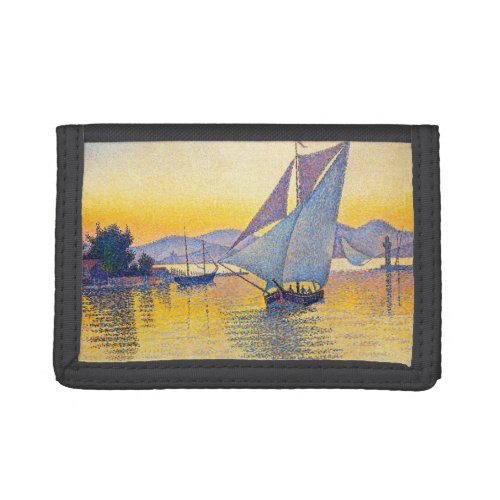 Paul Signac _ The Port at Sunset Opus 236 Trifold Wallet