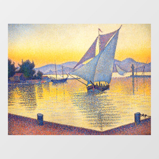 Paul Signac - The Port at Sunset, Opus 236 Wall Decal (Front)