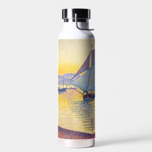 Paul Signac - The Port at Sunset, Opus 236 Water Bottle
