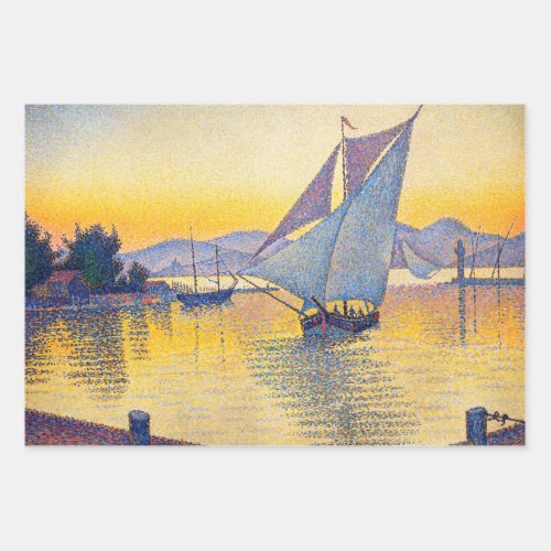 Paul Signac _ The Port at Sunset Opus 236 Wrapping Paper Sheets