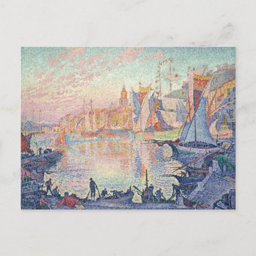 Paul Signac _ The Port of Saint_Tropez Postcard