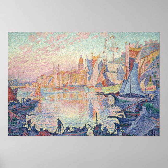 Paul Signac - The Port of Saint-Tropez Poster (Front)
