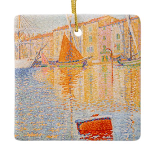 Paul Signac - The Red Buoy, Saint-Tropez Ceramic Ornament