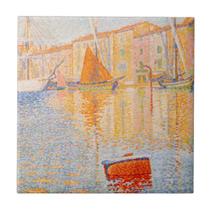 Paul Signac - The Red Buoy, Saint-Tropez Ceramic Tile