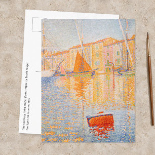 Paul Signac - The Red Buoy, Saint-Tropez Postcard
