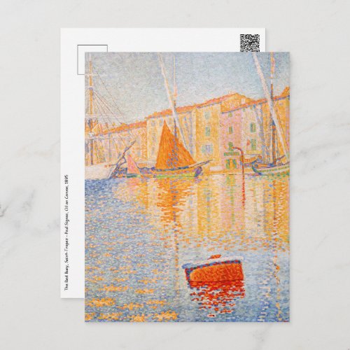 Paul Signac _ The Red Buoy Saint_Tropez Postcard