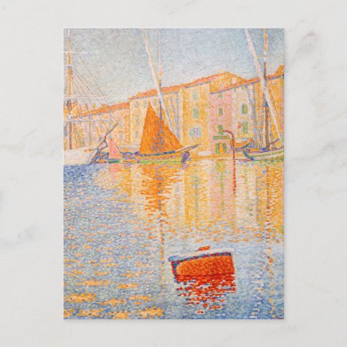 Paul Signac _ The Red Buoy Saint_Tropez Postcard