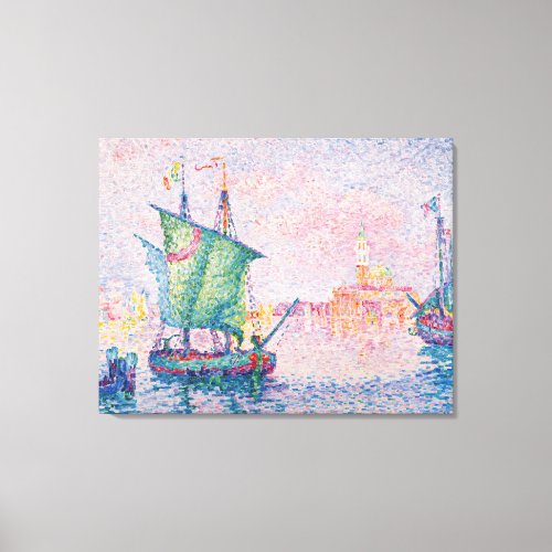 Paul Signac _ Venice The Pink Cloud Canvas Print