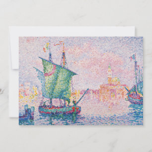 Paul Signac - Venice, The Pink Cloud Invitation