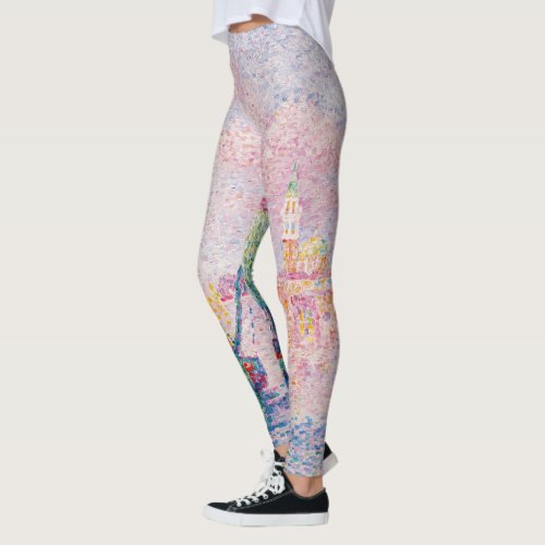 Paul Signac _ Venice The Pink Cloud Leggings