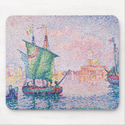 Paul Signac _ Venice The Pink Cloud Mouse Pad