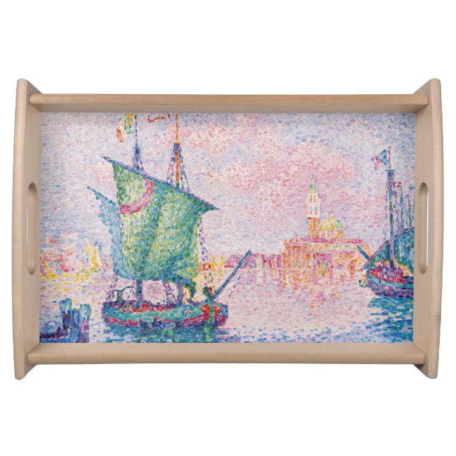 Paul Signac - Venice, The Pink Cloud Serving Tray (Front)