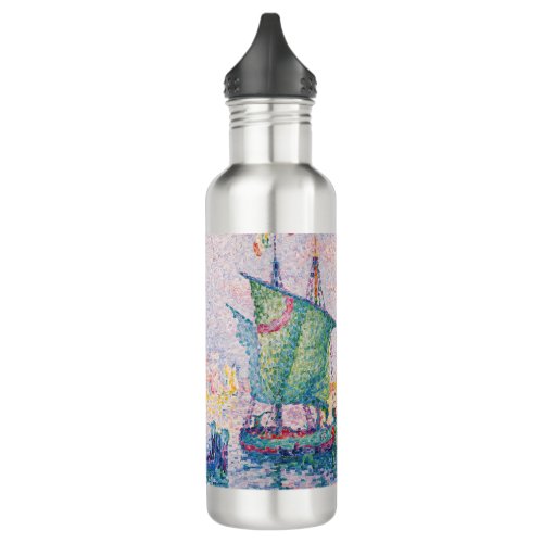 Paul Signac _ Venice The Pink Cloud Stainless Steel Water Bottle