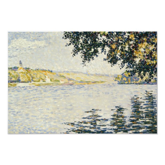 Paul Signac - View of the Seine at Herblay Photo Print (Front)
