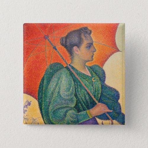 Paul Signac _ Woman with a Parasol Button