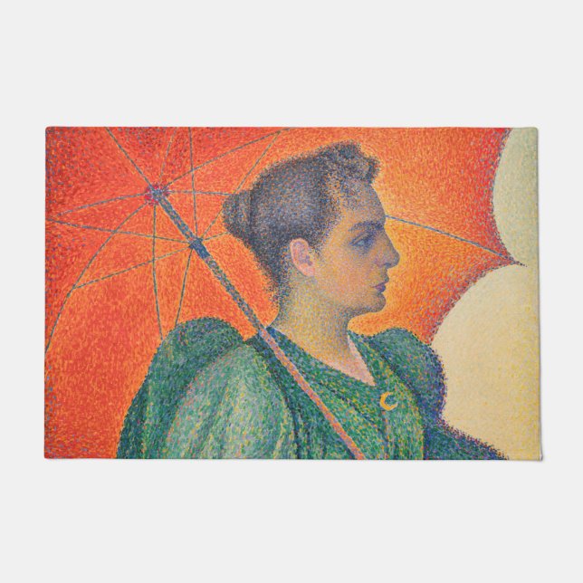 Paul Signac - Woman with a Parasol Doormat (Front)