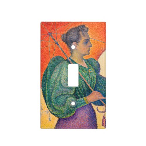 Paul Signac _ Woman with a Parasol Light Switch Cover