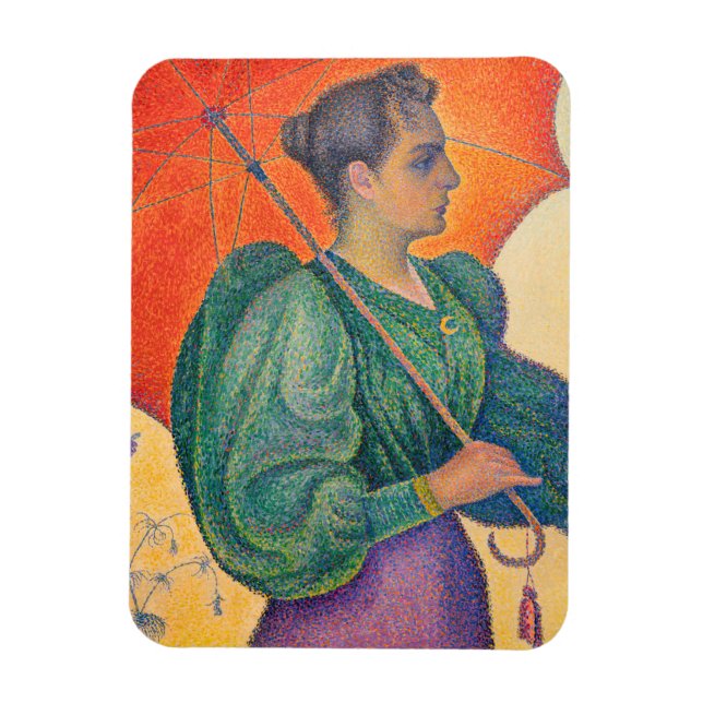 Paul Signac - Woman with a Parasol Magnet (Vertical)