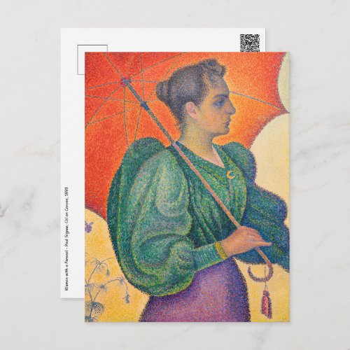 Paul Signac _ Woman with a Parasol Postcard