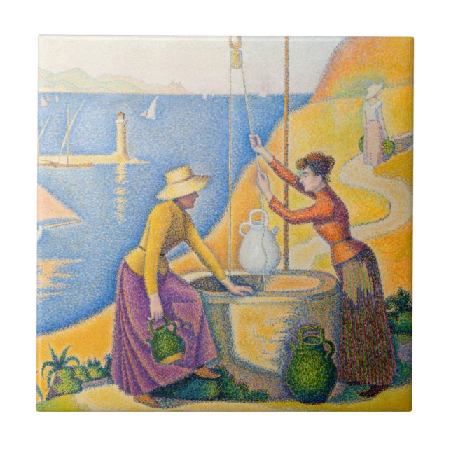 Paul Signac - Women at the Well Ceramic Tile (Front)
