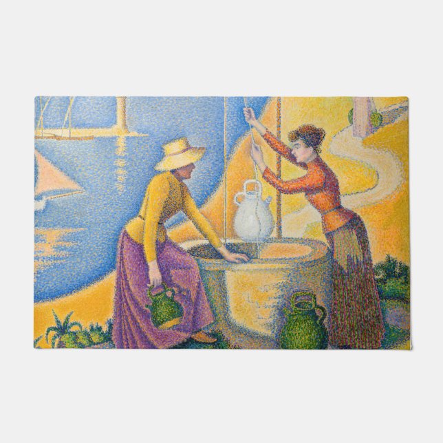Paul Signac - Women at the Well Doormat (Front)