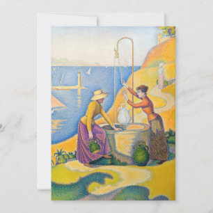 Paul Signac - Women at the Well Invitation