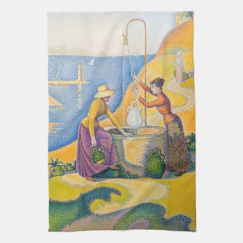 Paul Signac _ Women at the Well Kitchen Towel