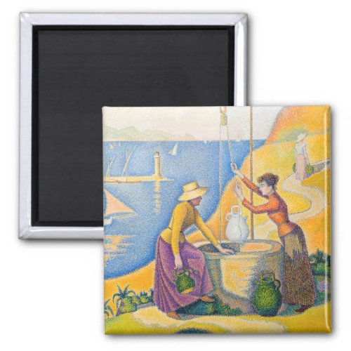 Paul Signac _ Women at the Well Magnet