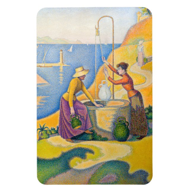Paul Signac - Women at the Well Magnet (Vertical)