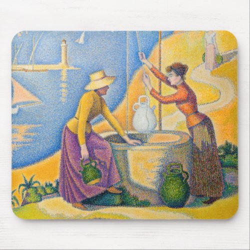 Paul Signac _ Women at the Well Mouse Pad