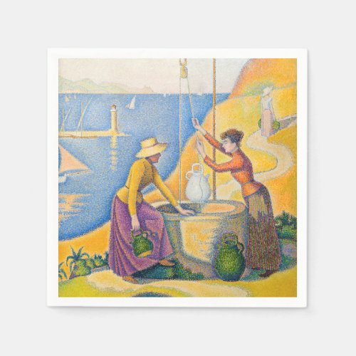 Paul Signac _ Women at the Well Napkins