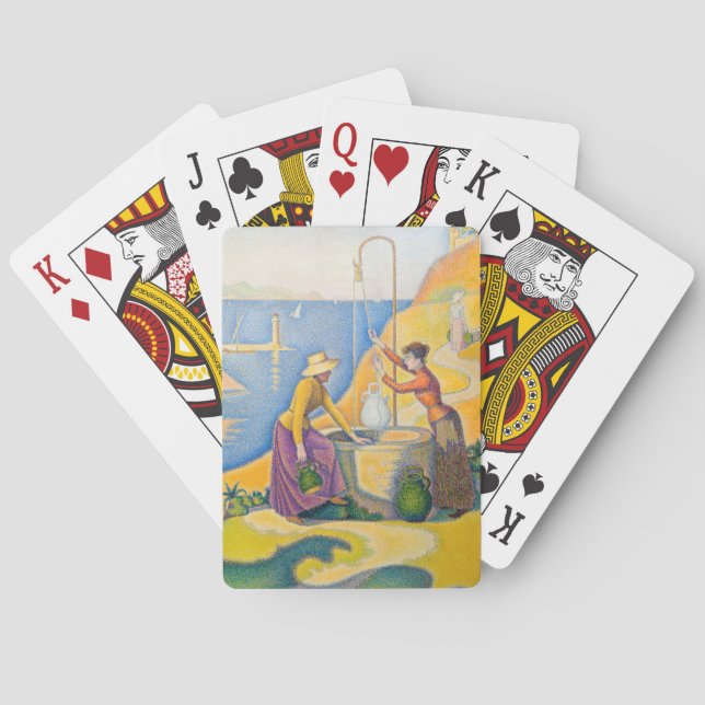 Paul Signac - Women at the Well Poker Cards (Back)