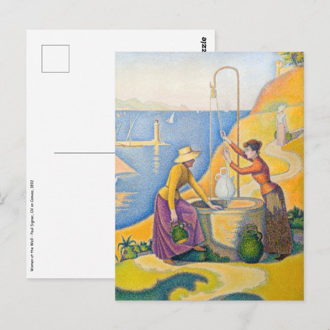 Paul Signac - Women at the Well Postcard (Front/Back)