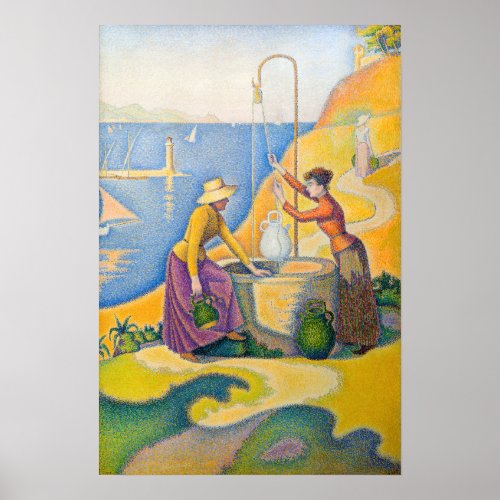 Paul Signac _ Women at the Well Poster