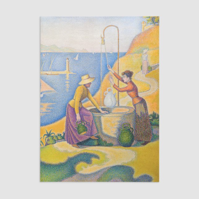Paul Signac - Women at the Well Tissue Paper (Creator Uploaded)