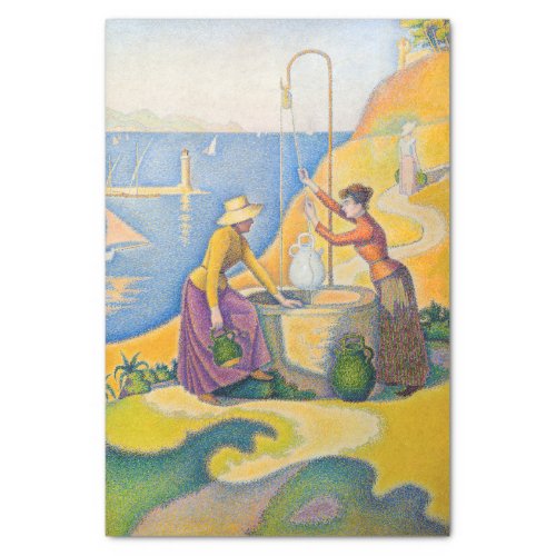 Paul Signac _ Women at the Well Tissue Paper