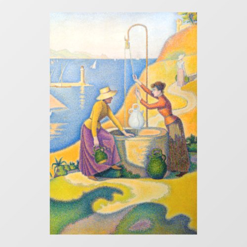 Paul Signac _ Women at the Well Window Cling