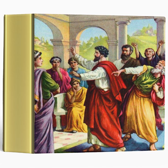 Paul stier up Antioch gold foil texture 3 Ring Binder (Front/Spine)