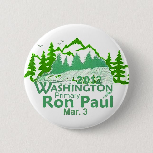Paul Washington Button (Front)