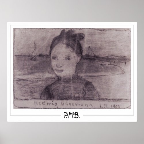 Paula Modersohn_Becker Zedign Art Poster 137