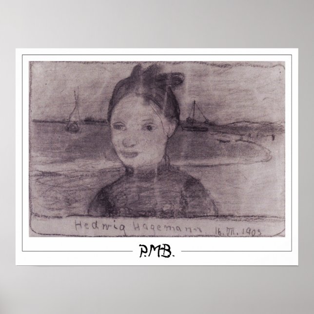 Paula Modersohn-Becker Zedign Art Poster #137 (Front)