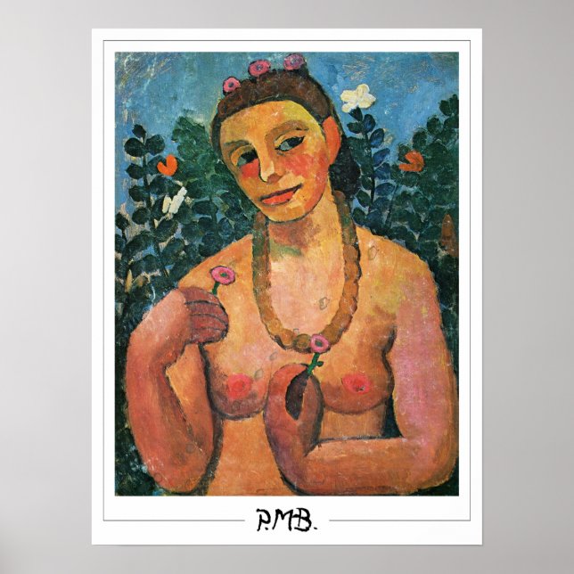Paula Modersohn-Becker Zedign Art Poster #183 (Front)
