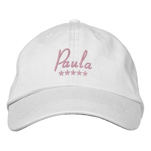 Paula Name Embroidered Baseball Cap