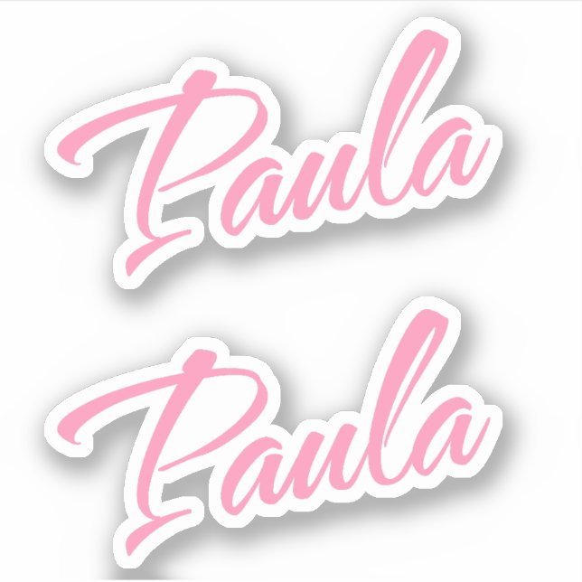 Paula name x2 sticker (Front)