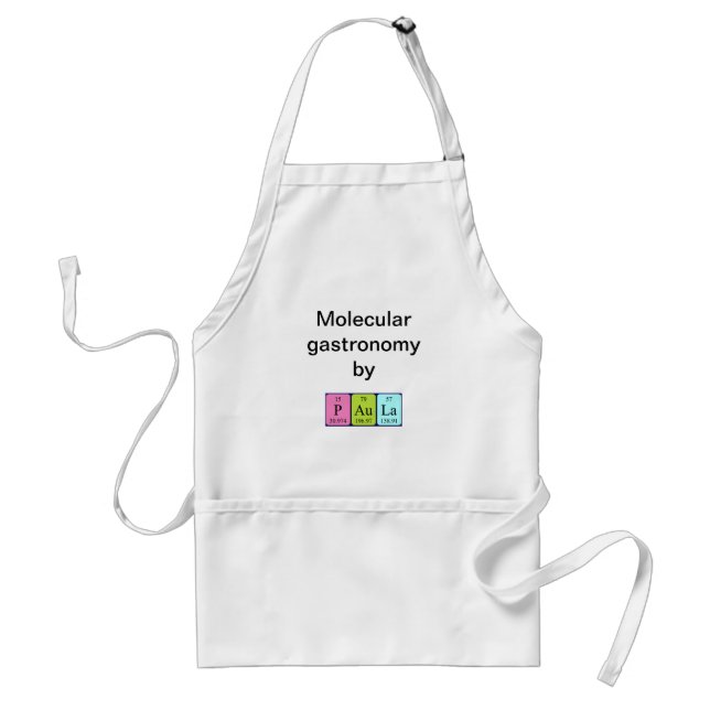 Paula periodic table name apron (Front)