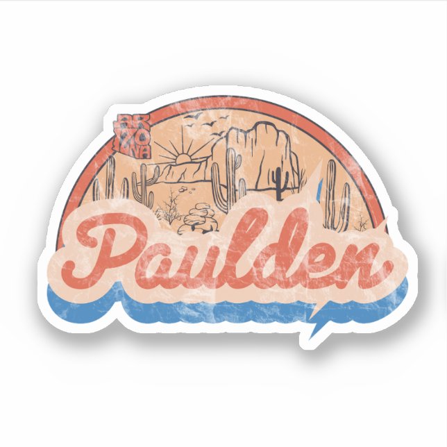Paulden, Arizona  Sticker (Front)